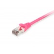 Equip Cat.6A S/FTP Patch Cable, Pink, 30m
