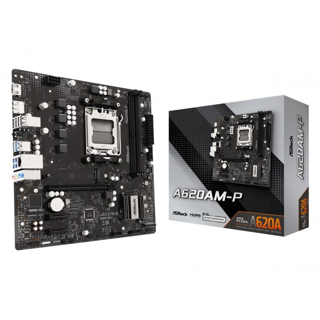 Asrock A620AM-P AMD A620A Socket AM5 micro ATX