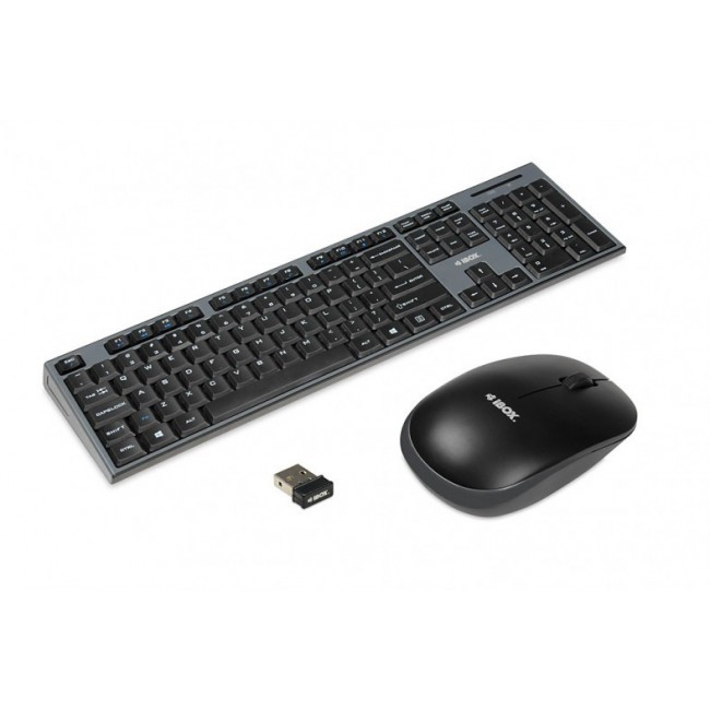 iBox IKMS606W keyboard RF Wireless English Black