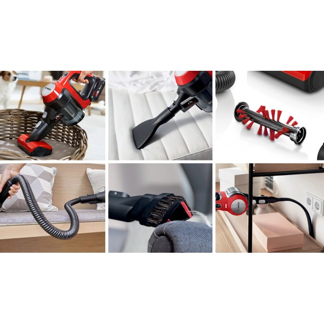 Bosch BCS711PET stick vacuum/electric broom Battery Dry Bagless 0.3 L Black, Red 3 Ah Bosch BCS711PET stick vacuum/electric broom Battery Dry Bagless 0.3 L Black, Red 3 Ah