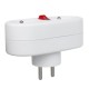Maclean Current Outlet, Socket Splitter with 2 Sockets and Circuit Breaker, Type E, 2x16A, MCE337 E Maclean Current Outlet, Socket Splitter with 2 Sockets and Circuit Breaker, Type E, 2x16A, MCE337 E