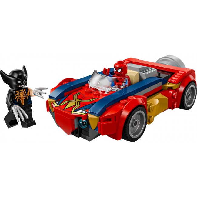 LEGO MARVEL 76336 Spider-Man Car vs. Venomized Wolverine