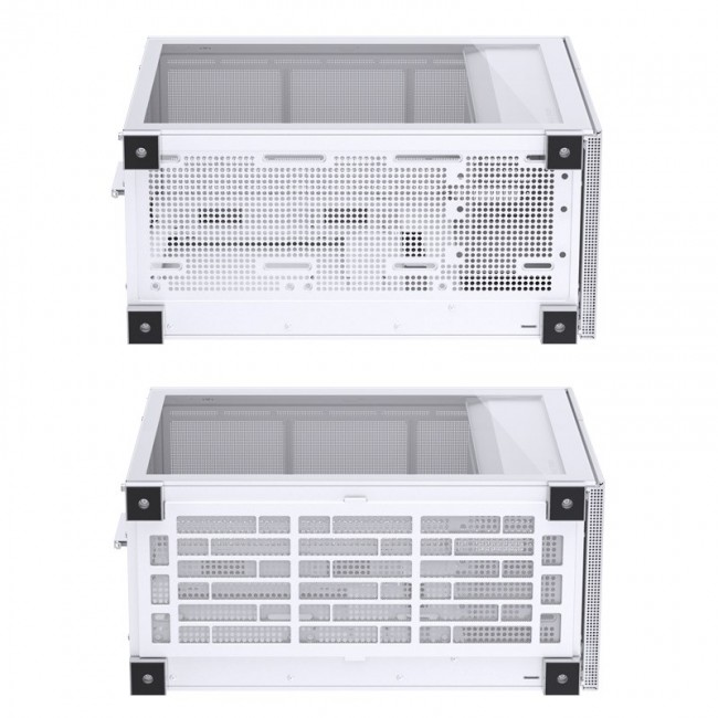 Jonsbo D31 Micro-ATX Case, Tempered Glass - white