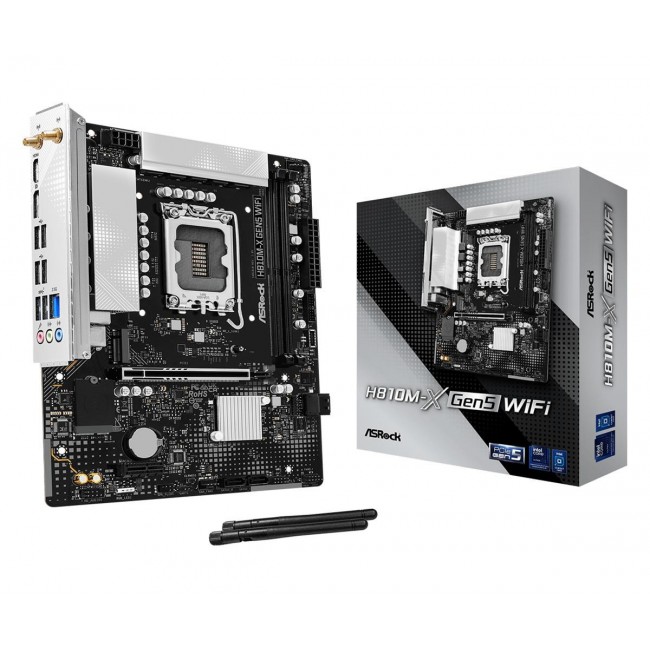 Asrock H810M-X Gen5 WiFi Intel H810 LGA 1851 (Socket V1) micro ATX