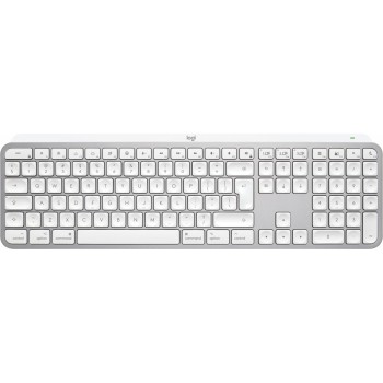 Logitech Master MX Keys S for Mac keyboard Office RF Wireless + Bluetooth QWERTY US International Aluminium, White