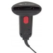 Manhattan Contact CCD Handheld Barcode Scanner, USB, 60mm Scan Width, Cable 152cm, Max Ambient Light 5,000 lux (sunlight), Black, Three Year Warranty