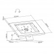 Maclean Tablet Wall Mount Stand with Lock, 9.7 Maclean Tablet Wall Mount Stand with Lock, 9.7