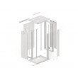 Lanberg Wall mounting rack cabinet 19'' 22U 600x450mm Grey