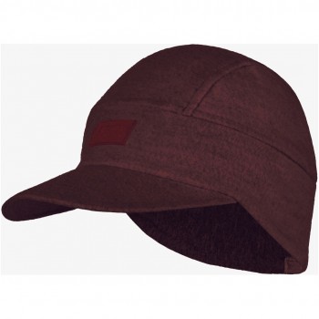 Czapka z daszkiem BUFF PACK MERINO FLEECE CAP MAROON one size