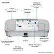Epson EH-TW7100 Standard throw projector 3000 ANSI lumens 3LCD UHD 4K (3840x2160) 3D White