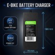 Qoltec Szybka adowarka do roweru skutera elektrycznego 36V | 42V | 4A |wtyczka Bosch + kabel zasilający