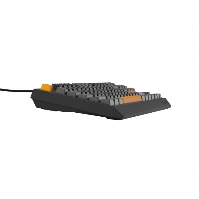 GENESIS Thor 230 TKL keyboard Gaming USB QWERTY Black, Grey, Orange