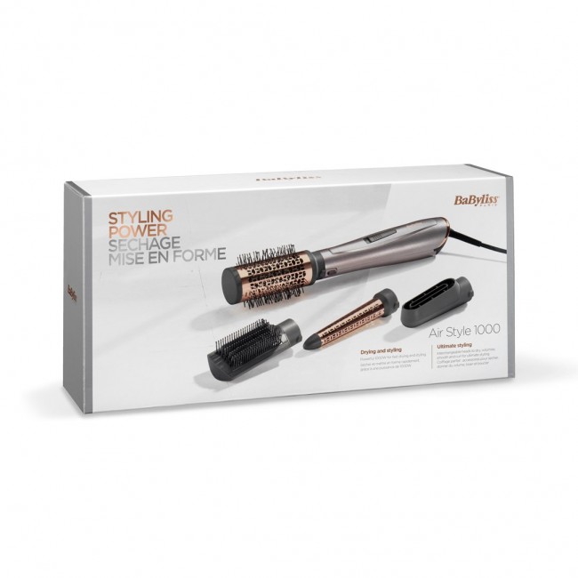 BaByliss Air Style 1000 Hair styling kit Warm Black, Copper, Palladium 1000 W 98.4 BaByliss Air Style 1000 Hair styling kit Warm Black, Copper, Palladium 1000 W 98.4