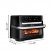 Tefal Dual Easy Fry Flex EY9228 9 L Stand-alone 2700 W Hot air fryer Black, Stainless steel