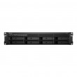 Synology RackStation RS1221+ NAS/storage server Rack (2U) Ryzen Embedded V1500B 4 GB DDR4 0 TB DiskStation Manager Black