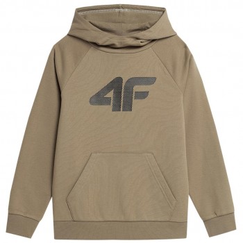 Boys' sweatshirt 4F beige 4FJSS23TSWSM220 83S 146cm