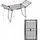 AMALFI foldable laundry drying rack, black AMALFI foldable laundry drying rack, black