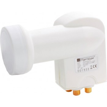 Opticum Robust Quad Low Noise Block downconverter (LNB) 10.7 - 12.75 GHz White