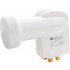 Opticum Robust Quad Low Noise Block downconverter (LNB) 10.7 - 12.75 GHz White