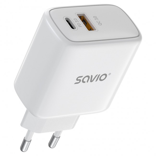 Savio LA-12 mobile device charger Universal White AC Fast charging Indoor