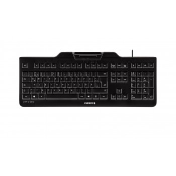 CHERRY KC 1000 SC keyboard Office USB QWERTZ German Black