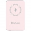 Verbatim Charge 'n' Go Magnetic Wireless Power Bank 5000mAh Pink