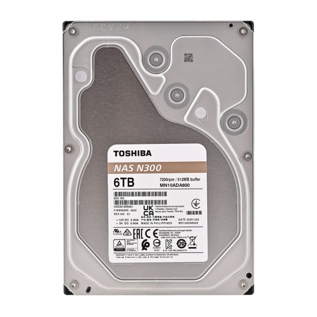 Toshiba N300 NAS Hard Drive 6TB