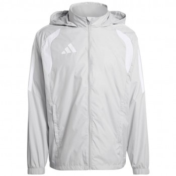 Kurtka dla dzieci adidas Tiro 26 League Windbreaker szara KT2426 140cm
