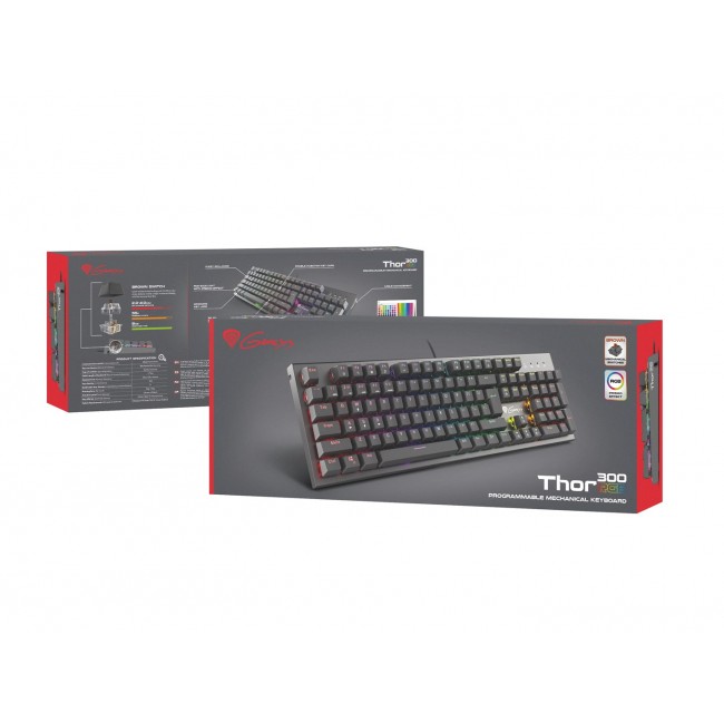 GENESIS Thor 300 RGB keyboard Gaming USB QWERTY Spanish Black