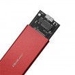 Qoltec 51831 Enclosure | M.2 SSD drive | SATA | NGFF| USB 3.0 | Super speed 5Gb/s | 2TB | Red Qoltec 51831 Enclosure | M.2 SSD drive | SATA | NGFF| USB 3.0 | Super speed 5Gb/s | 2TB | Red