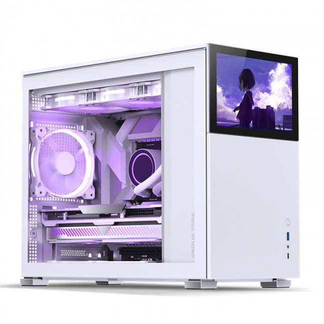 Jonsbo D31 Screen Micro-ATX Case, Tempered Glass - white Jonsbo D31 Screen Micro-ATX Case, Tempered Glass - white