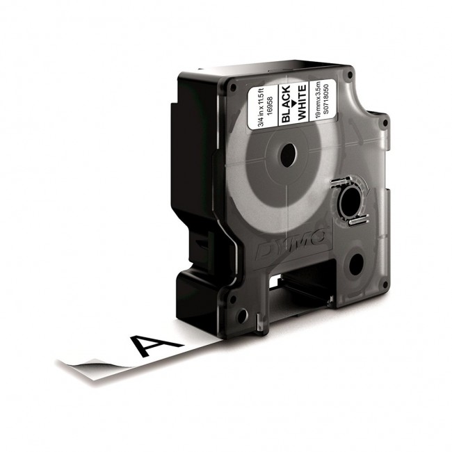 DYMO D1 Durable - Black on White - 19mm DYMO D1 Durable - Black on White - 19mm