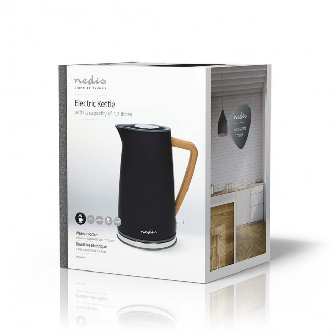 Nedis KAWK510EBK electric kettle 1.7 L 2200 W Black