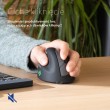 R-Go HE ergonomic mouse left Bluetooth black/silve