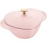 STAUB SPECIAL COCOTTE Garnek eliwny serce 1.75 ltr, r owy