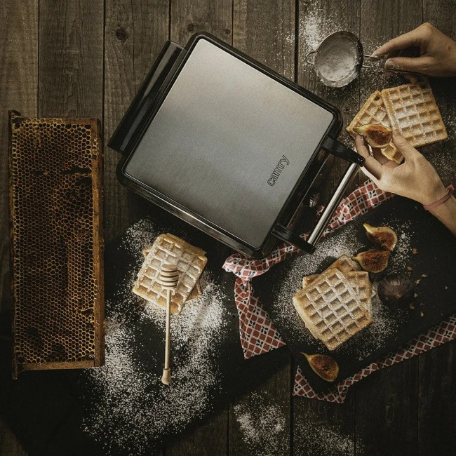 Fabrilamp P032CR3025 waffle iron 2 waffle(s) 1500 W Black, Nickel