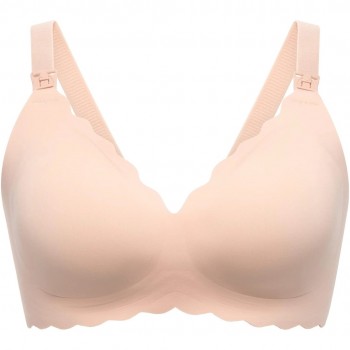 Momcozy YN46 (XL) | Jelly Strip Bezszwowy Kwiatowy Biustonosz do Karmienia Push-up | Be owy Floral