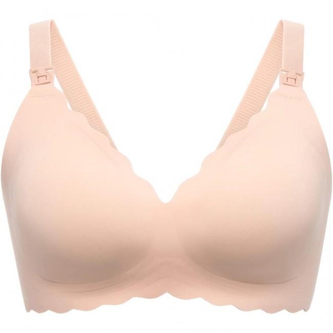 Momcozy YN46 (XL) | Jelly Strip Bezszwowy Kwiatowy Biustonosz do Karmienia Push-up | Be owy Floral