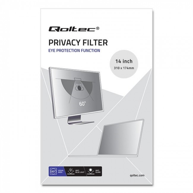 Qoltec GDPR Privacy Filter 14 Qoltec GDPR Privacy Filter 14