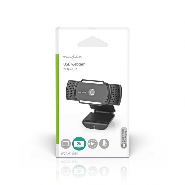 Nedis WCAM110BK webcam 5 MP 2592 x 1944 pixels USB 2.0 Black Nedis WCAM110BK webcam 5 MP 2592 x 1944 pixels USB 2.0 Black
