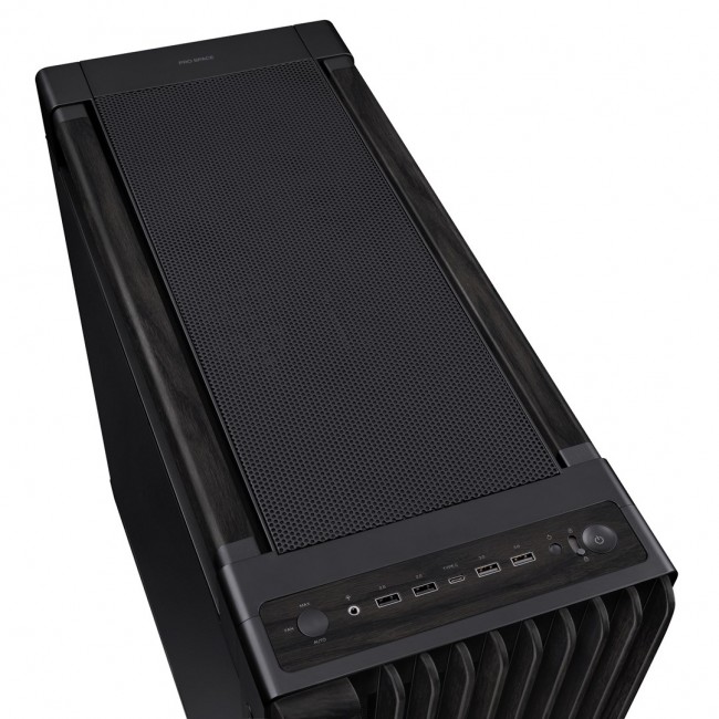 ASUS ProArt PA602 Wood Edition Metal Panel Midi Tower Black ASUS ProArt PA602 Wood Edition Metal Panel Midi Tower Black