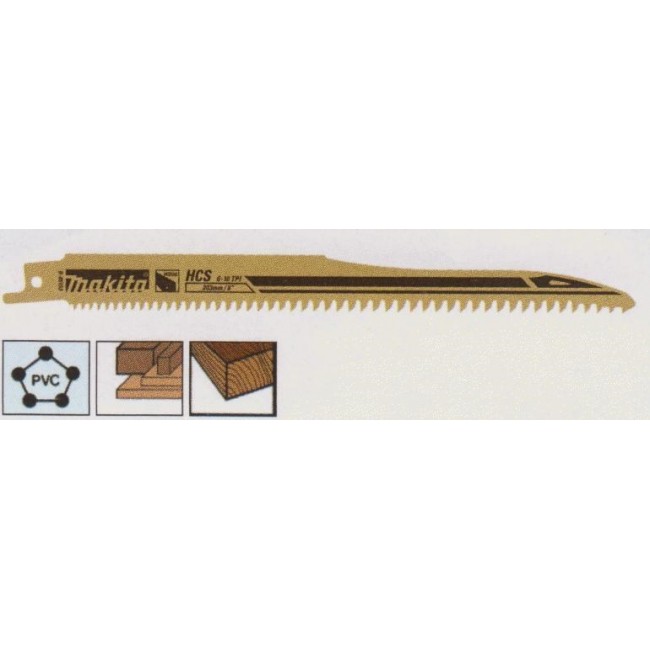 MAKITA RECIPROCATING SAW BLADE HCS 203x1,0mm /5pcs. WOOD (FAST) MAKITA RECIPROCATING SAW BLADE HCS 203x1,0mm /5pcs. WOOD (FAST)