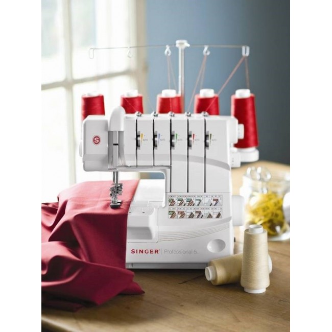 Overlock Singer 14T968 sewing machine, electric current, white Overlock Singer 14T968 sewing machine, electric current, white