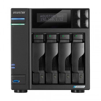 Asustor LOCKERSTOR 4 Gen2 (AS6704T) NAS Desktop Intel Celeron N N5105 4 GB DDR4 0 TB ADM Black