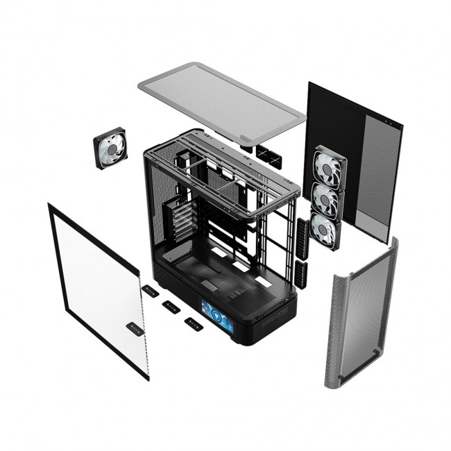 MODECOM Volcano Volcano AQ400 ARGB Midi Black