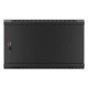Lanberg WF01-6606-00B rack cabinet 6U Wall mounted rack Black