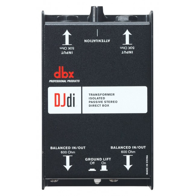 dbx DBXDJDI direct box Passive direct box Black