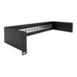 DeLOCK 19 DIN rail Panel 2U black