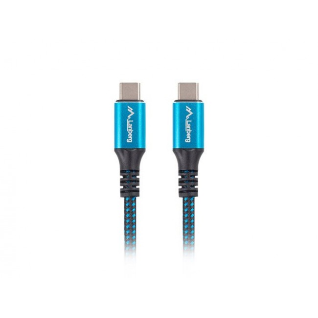 Lanberg CA-CMCM-45CU-0005-BK USB cable USB4 Gen 2x2 0.5 m USB C Black, Blue