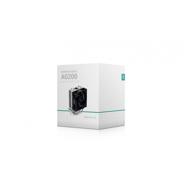 DeepCool AG200 Processor Air cooler 9.2 cm Aluminium, Black 1 pc(s) DeepCool AG200 Processor Air cooler 9.2 cm Aluminium, Black 1 pc(s)